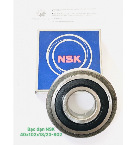Ball bearing NSK 40x102x18/23-802